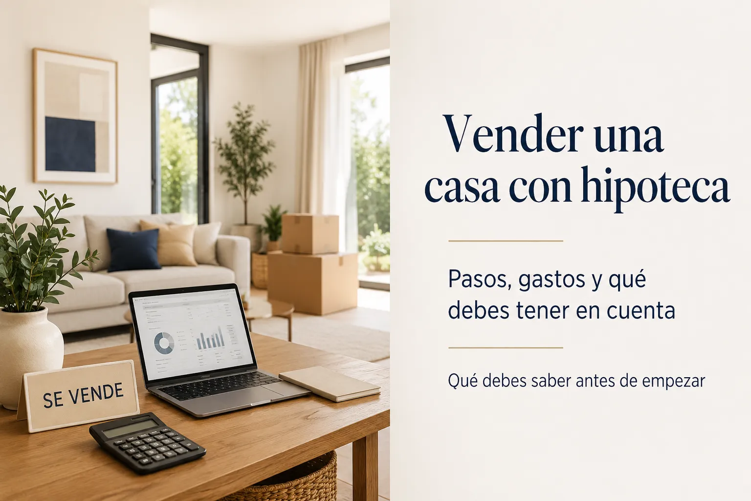 Vender una casa con hipoteca y conocer los pasos y gastos antes de empezar