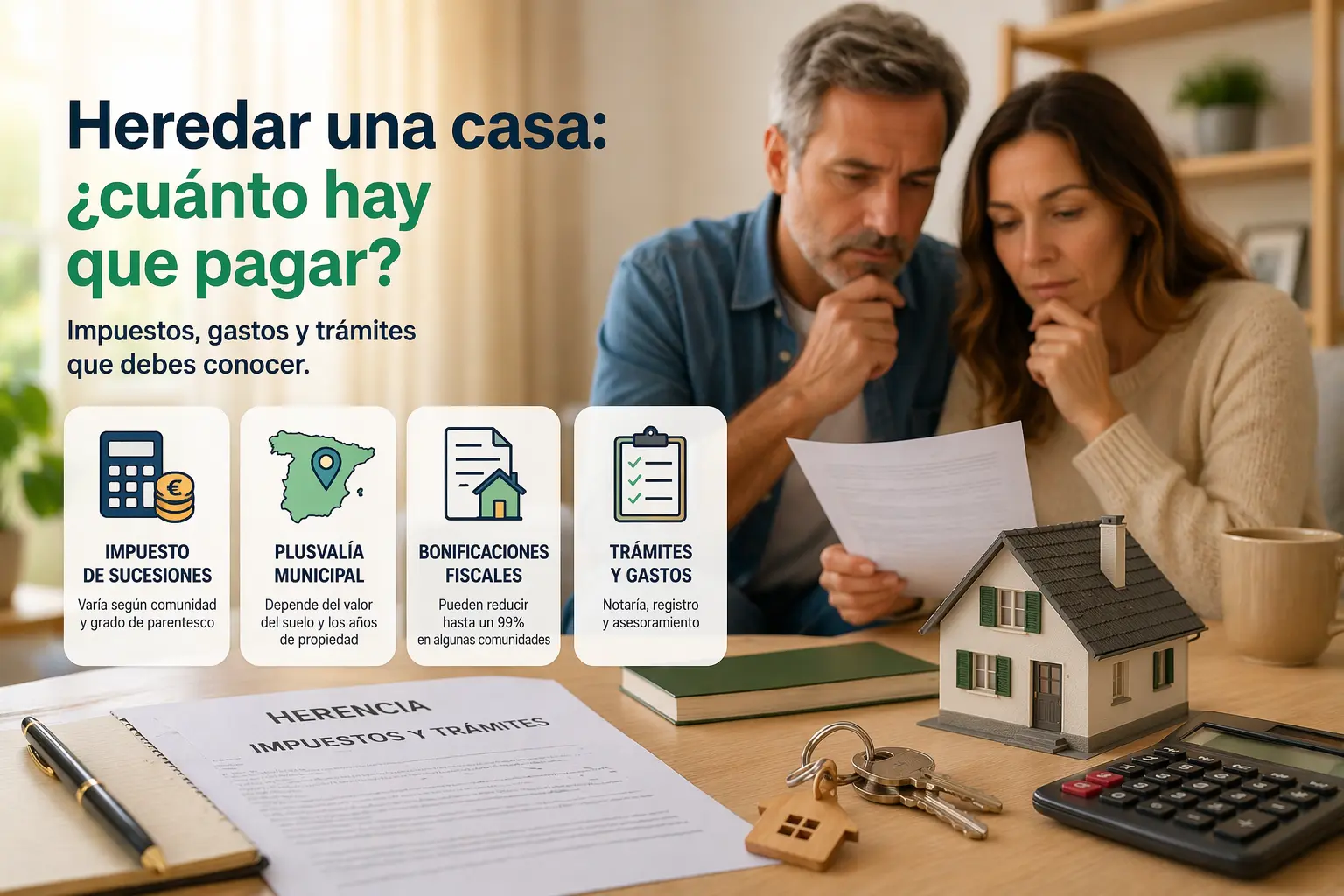 cuanto se paga a hacienda por heredar una casa